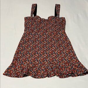 Anthropologie Hutch Ditsy Floral Corset Mini Dress